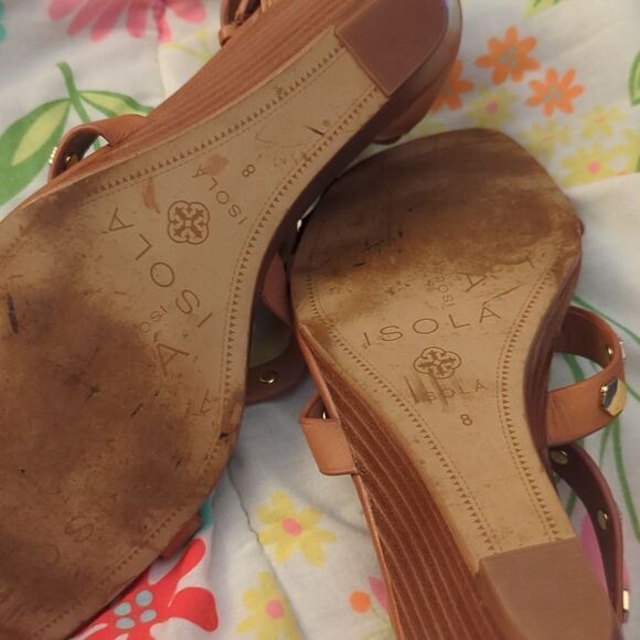 Isola‎ women's brown leather gladiator sandals size 8 - Picture 8 of 9